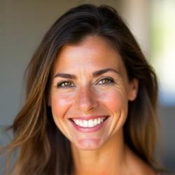 Ritratto di una donna sorridente e rilassata